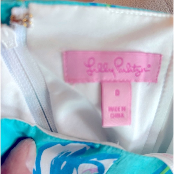 Lilly Pulitzer Dress “Shorely Blue Tossing The Line” SZ 0 - Picture 6 of 11
